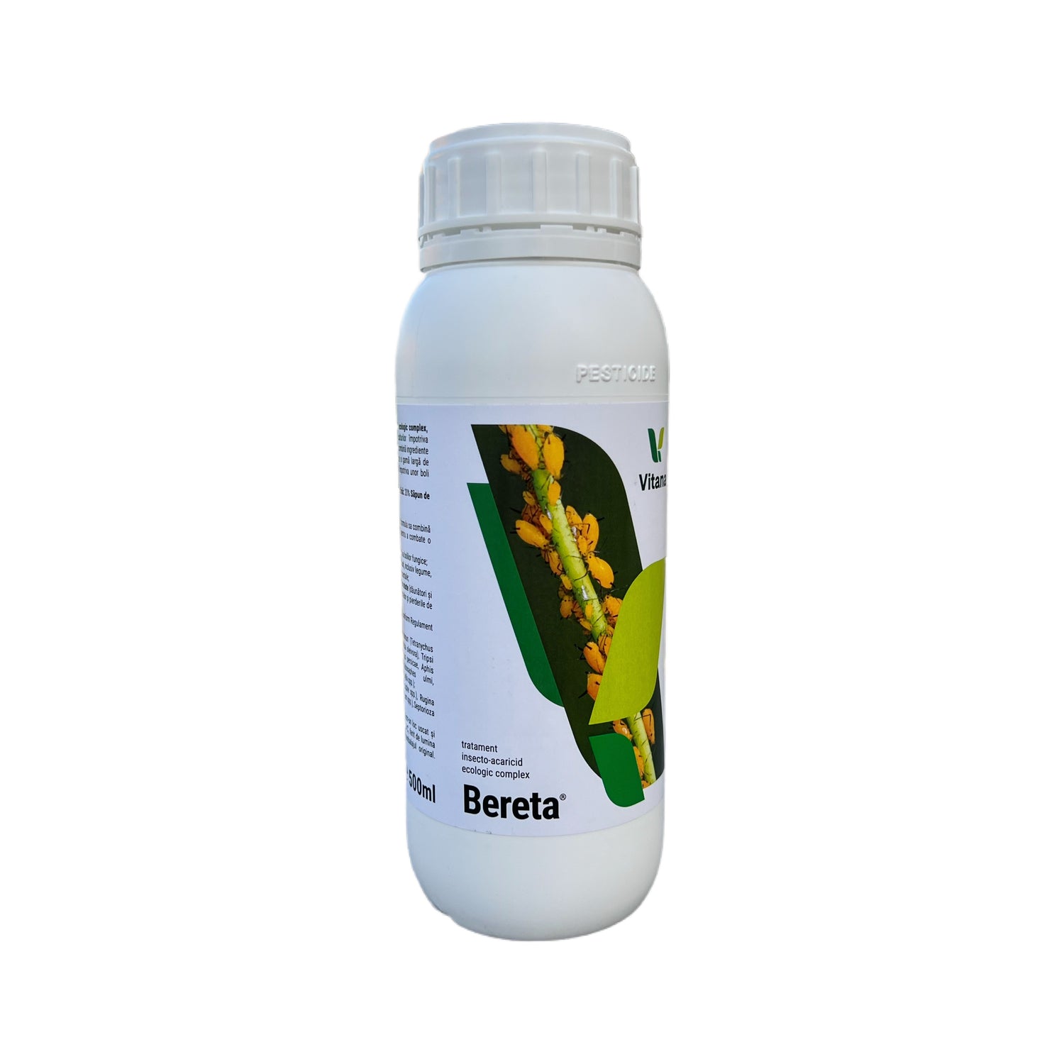 Tratament Insecto-Acaricid BERETA - 500 ML, Vitana, Ecologic, Boli fungice, Acarieni, Tripsi, Afide, Paduchi testosi