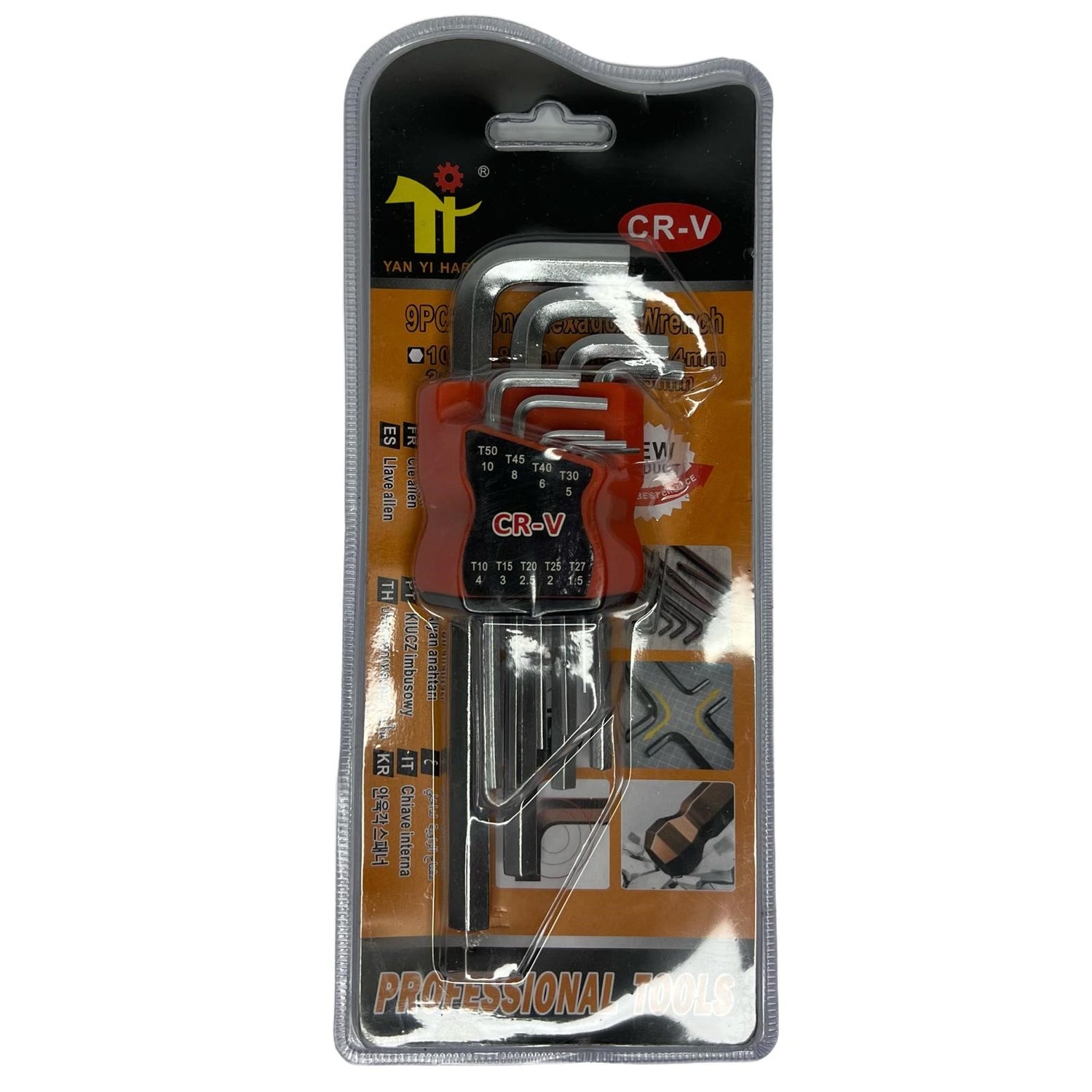 Set 9 chei imbus, profil hexagonal, 1.5 - 10 mm