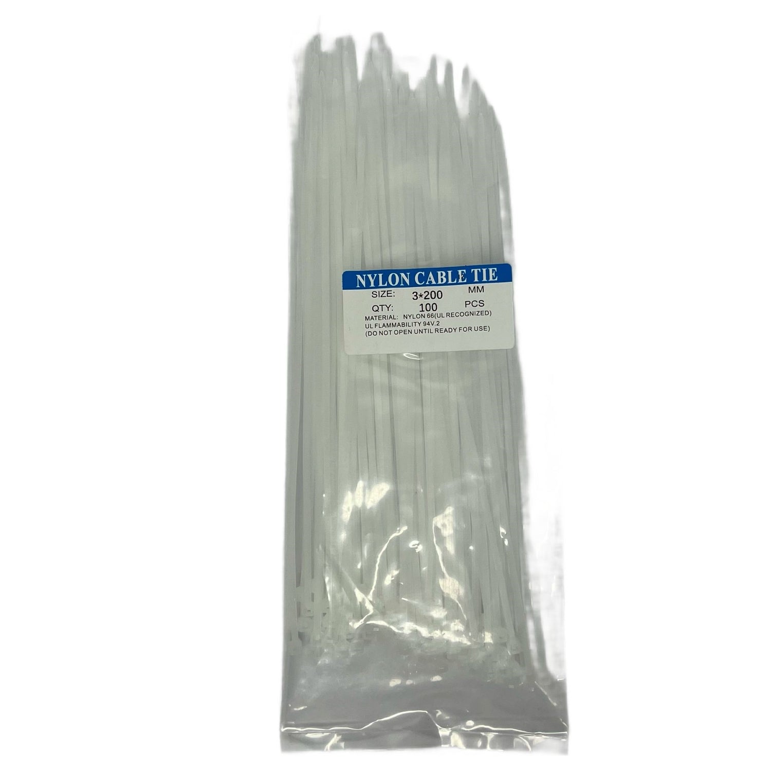 Set coliere plastic 3 x 200 mm, alb