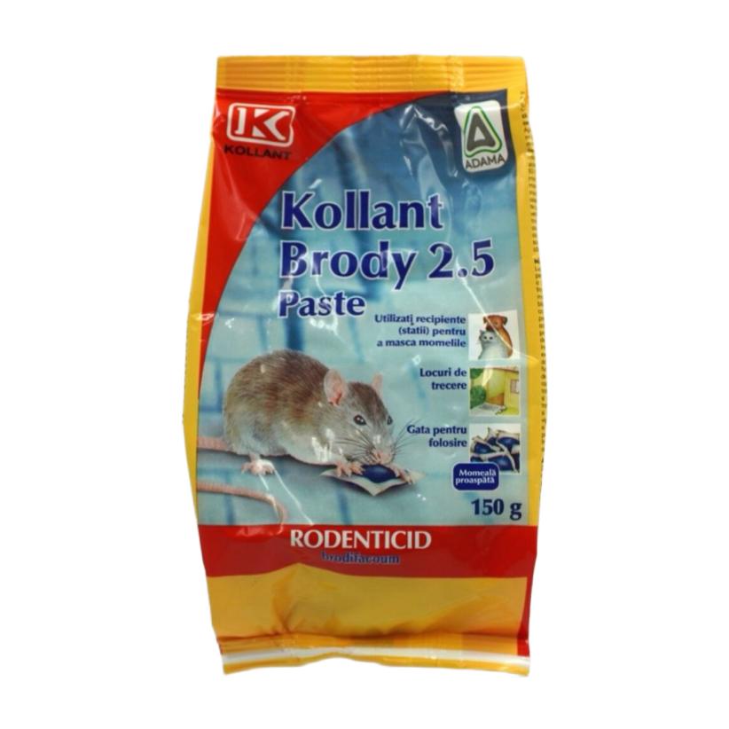Raticid BRODY PASTA Albastra - 150 GR, Kollant, Brodifacoum