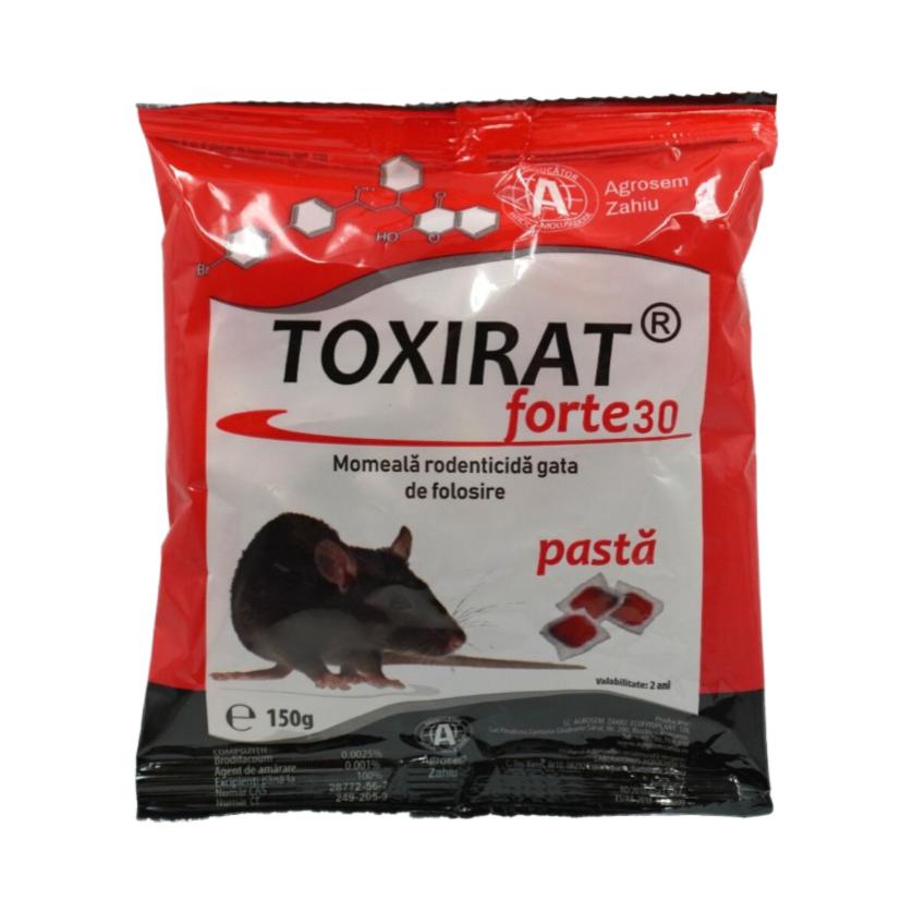 Raticid TOXIRAT Forte 30, Pasta Rosie - 150 GR