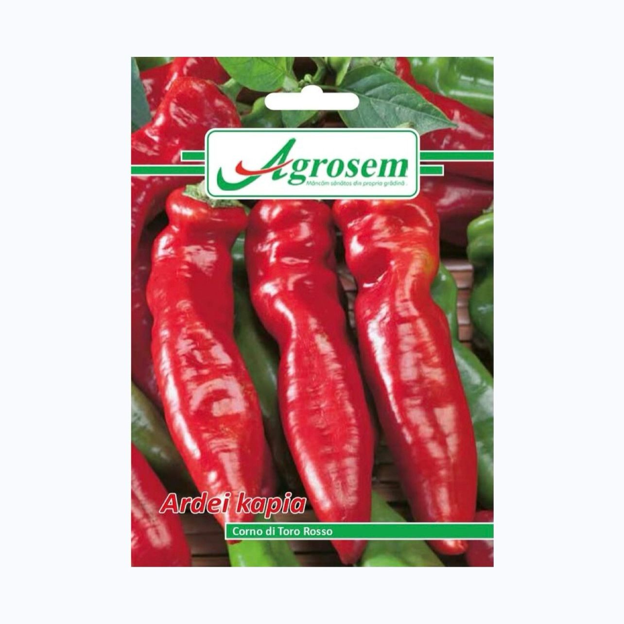 Seminte Ardei Kapia CORNO DI TORO ROSSO, AGROSEM - 0.7 GR
