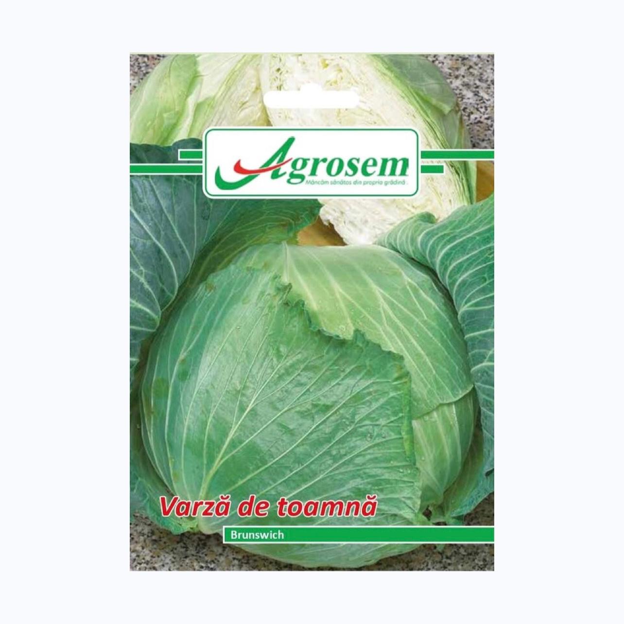 Seminte Varza de Toamna BRUNSWICK, AGROSEM - 5 GR