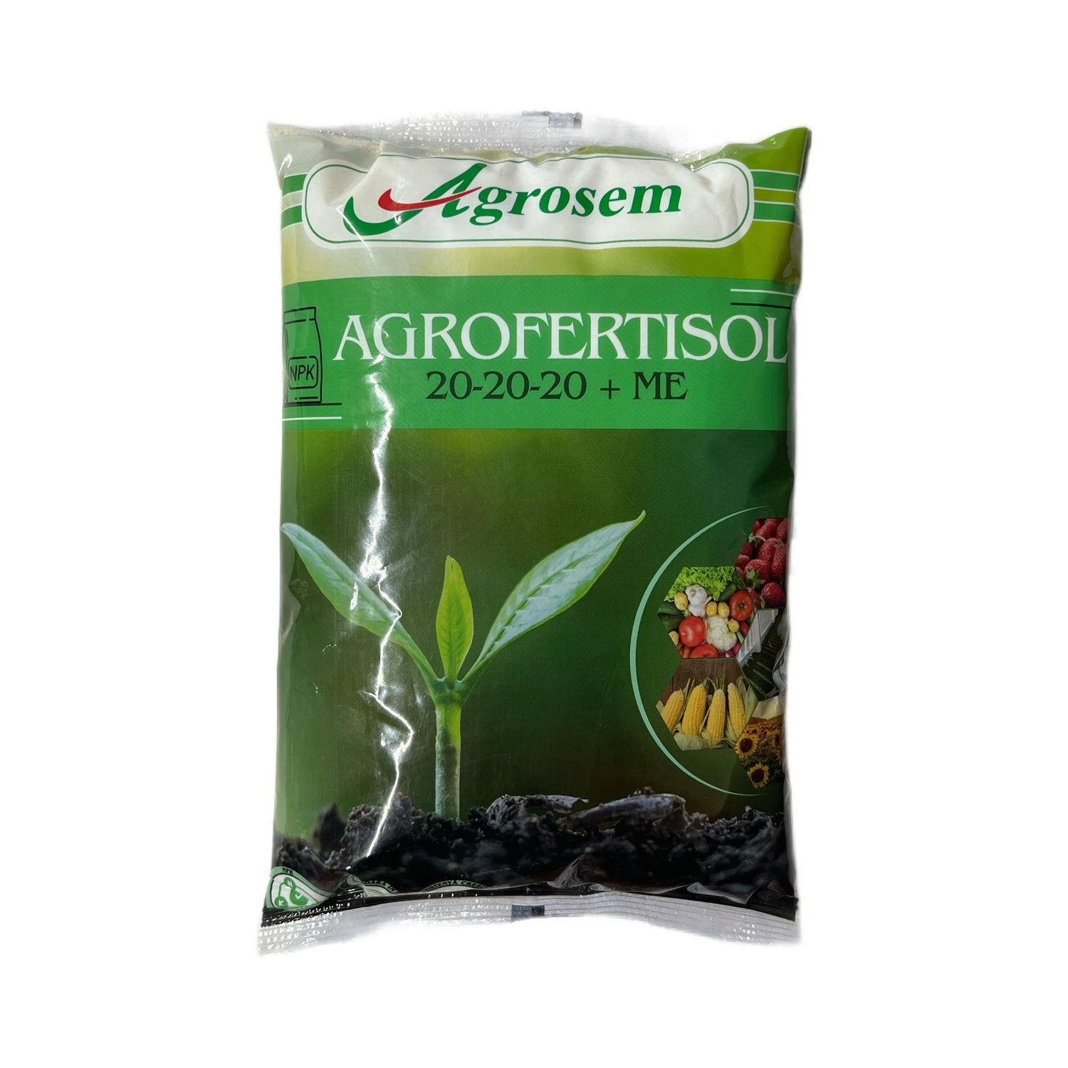 Fertilizant AGROFERTISOL 20-20-20 + ME - 1 KG, Legume, Cereale, Pomi fructiferi, Vita-de-vie, Flori, Fructe