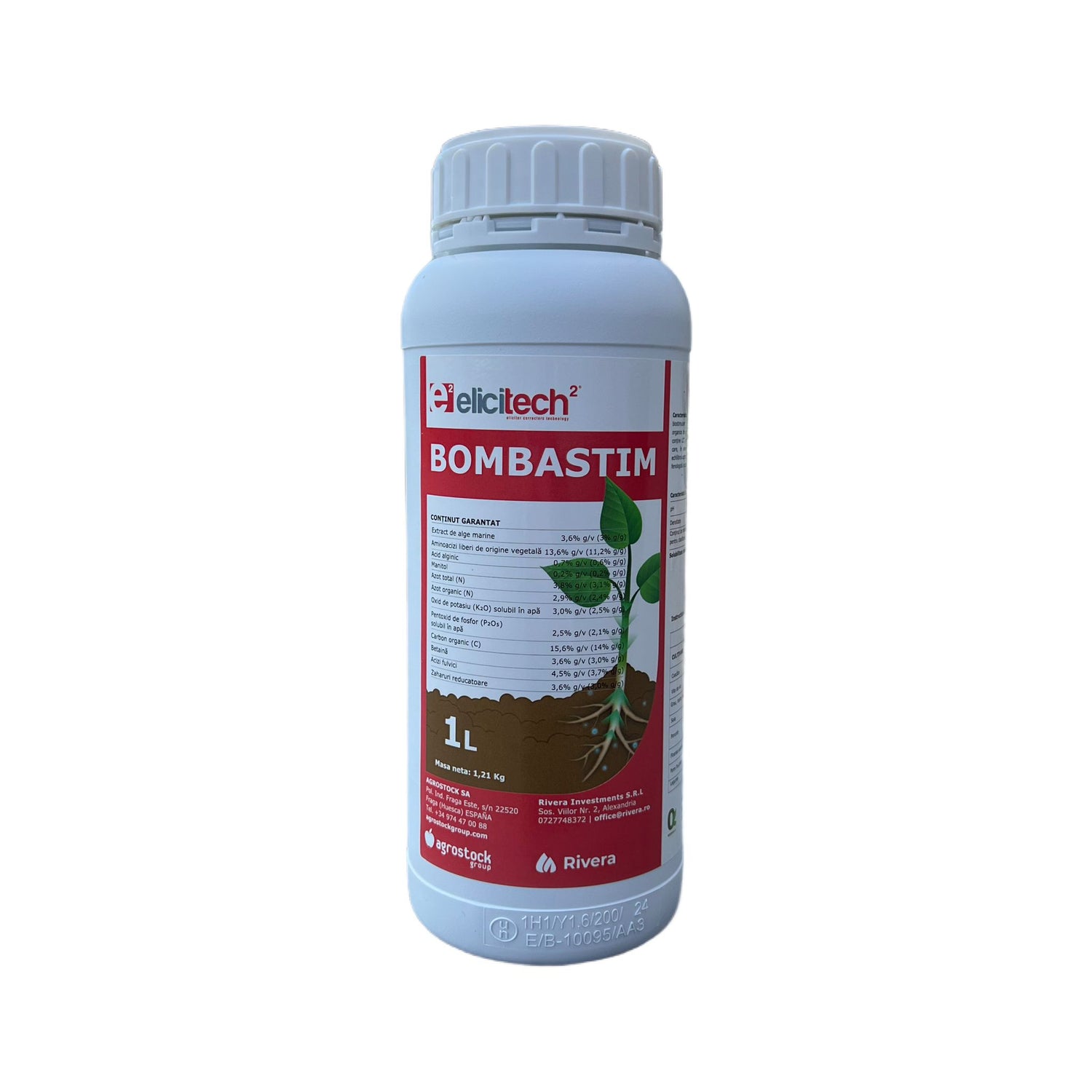 Biostimulator Avansat BOMBASTIM – 1 L, Rivera, Legume, Pomi fructiferi, Cereale, Vita-de-vie