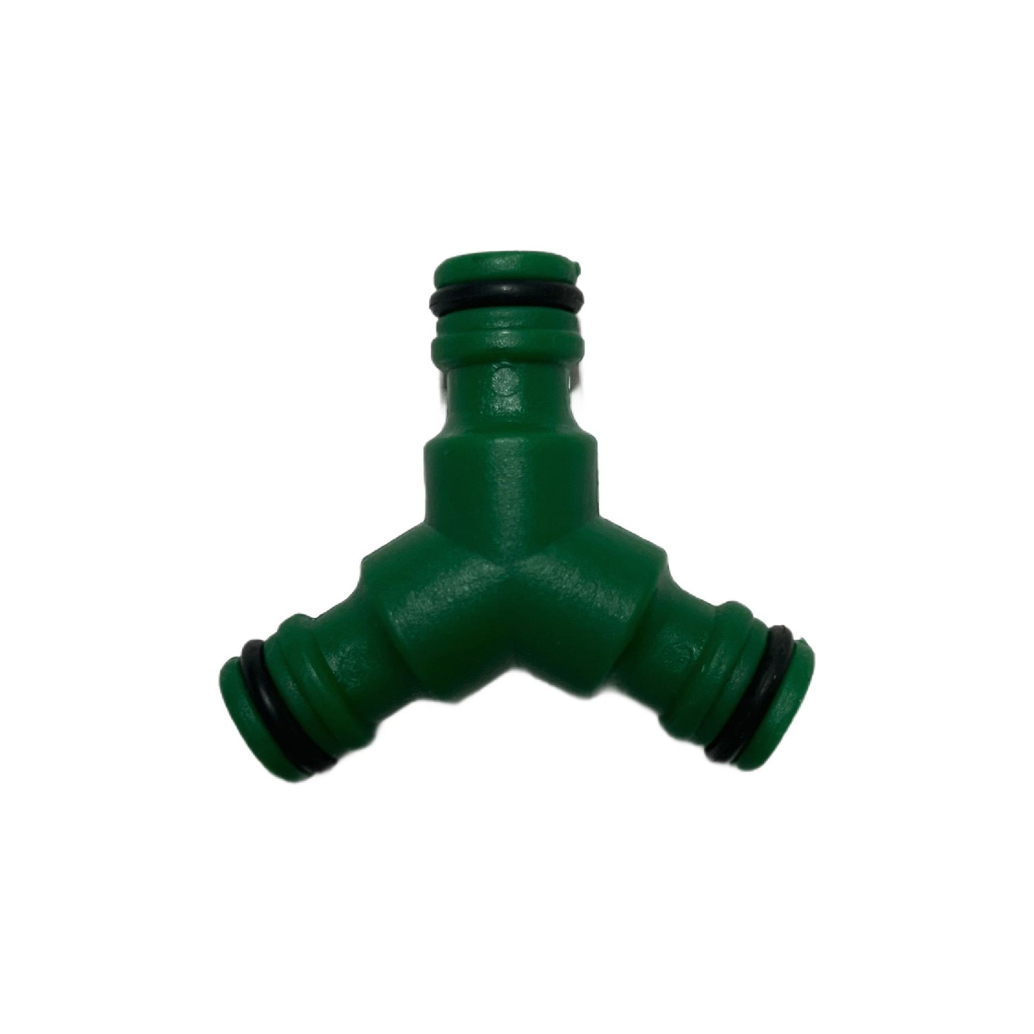Conector furtun 1/2 pentru irigatii cu 3 cai, verde.
