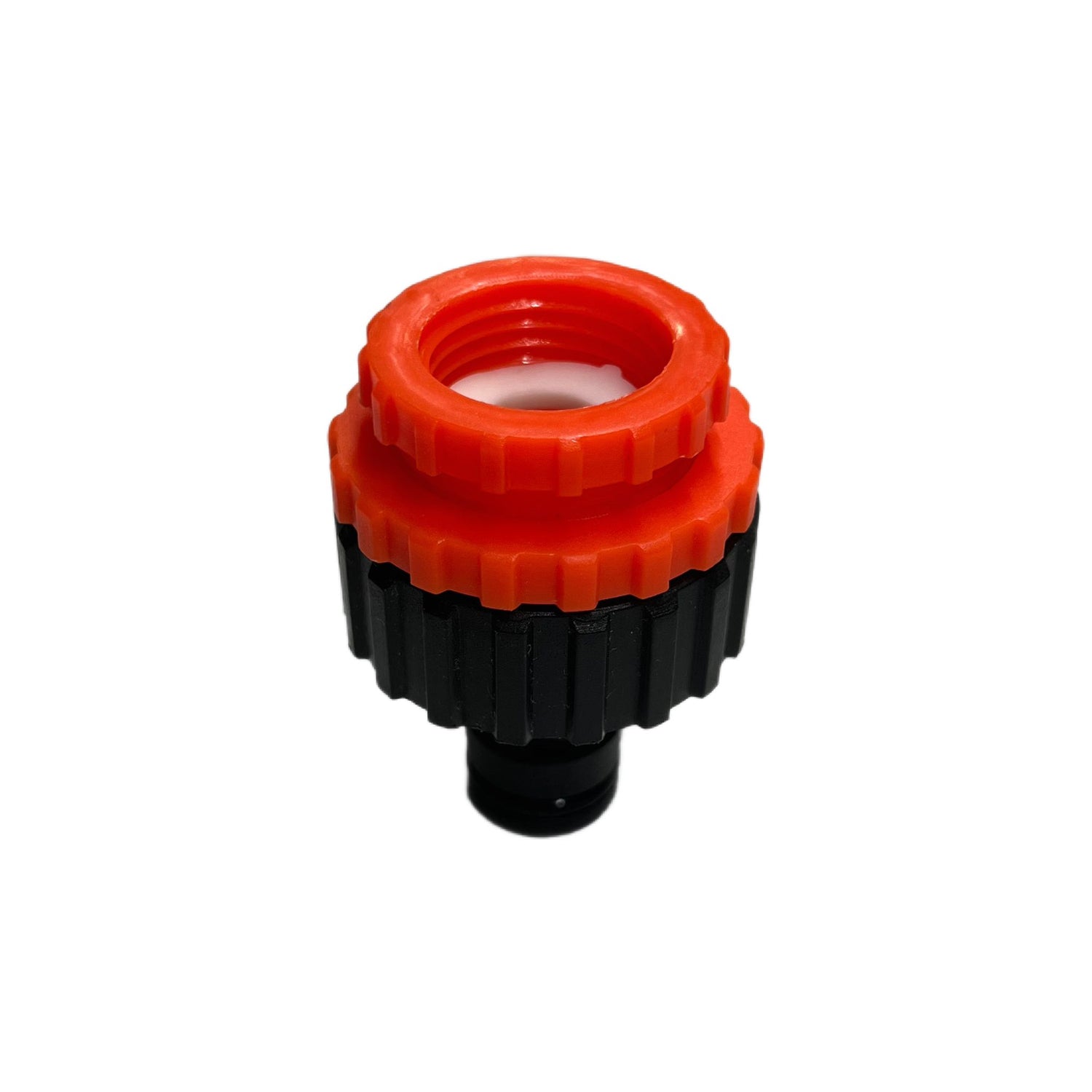 Mufa cuplaj robinet 1/2 inch -3/4 inch -1 inch, negru-portocaliu.