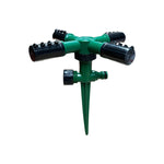Aspersor Rotativ 360° Tip Tarus cu 4 Brate, Verde.