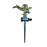 Aspersor Metalic cu Impuls, Tip Tarus, Rotativ 360°, Unghi Reglabil 45°-360°.