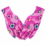 Manusi Pentru Gradinarit Roz Model Floral - Marimea 8