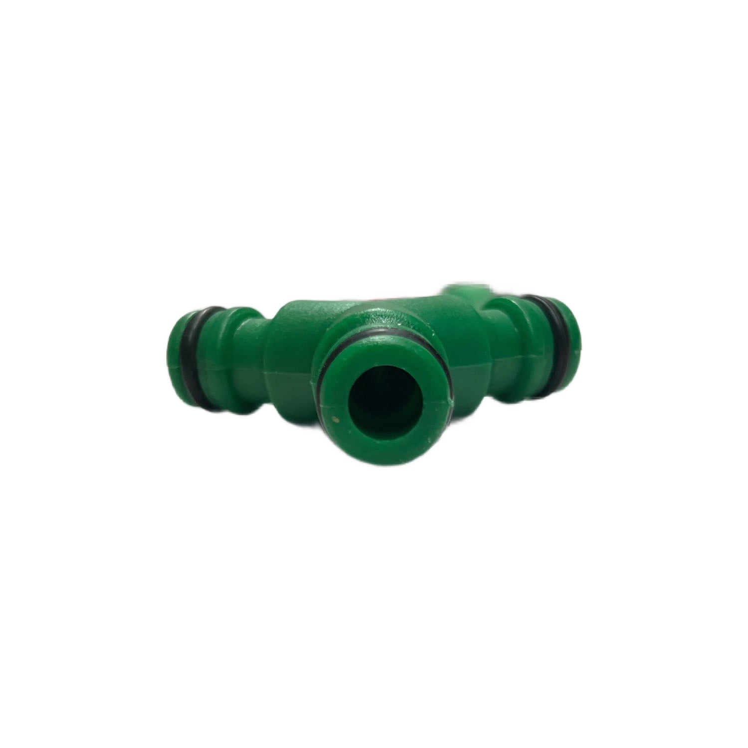 Conector furtun 1/2 pentru irigatii cu 3 cai, verde.