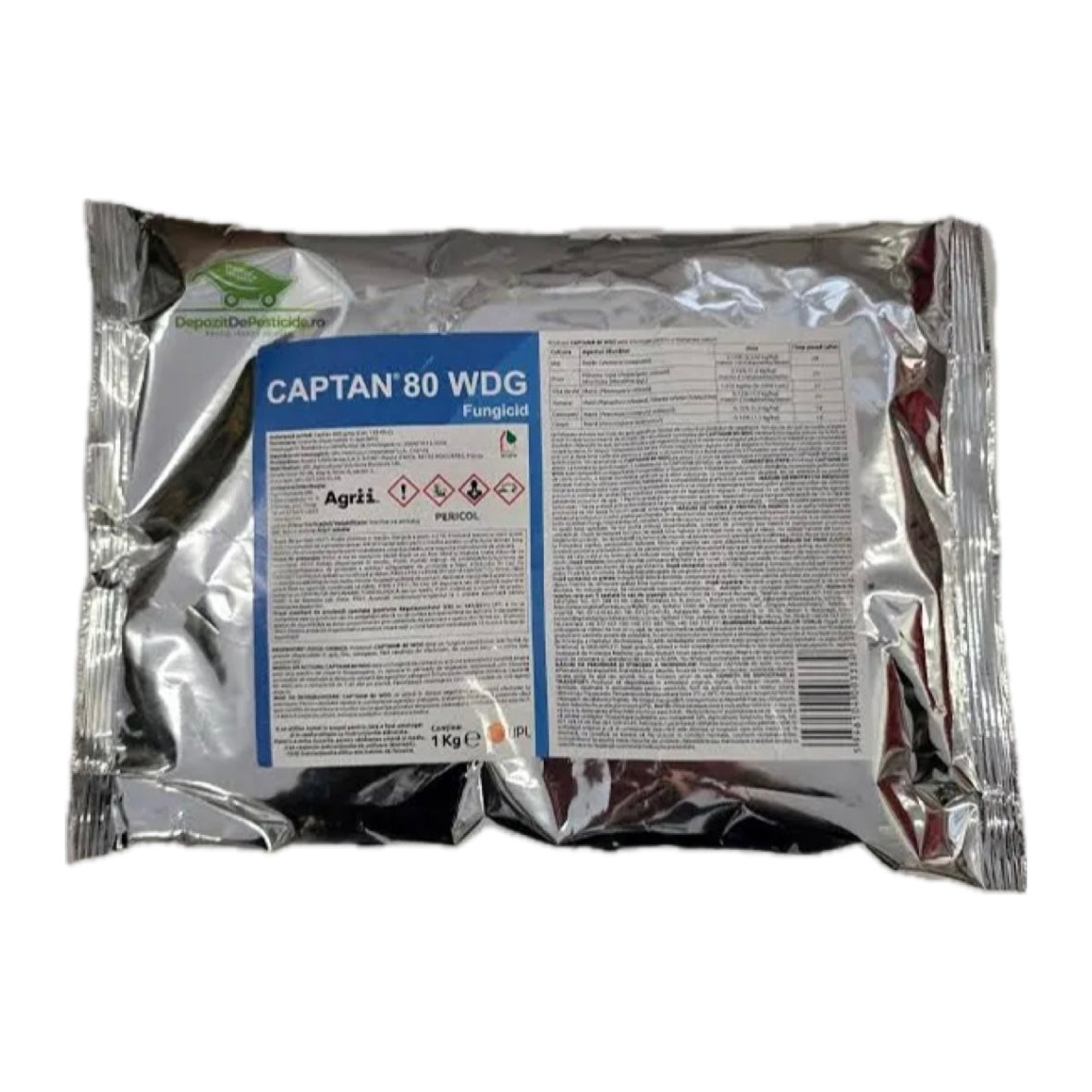 Fungicid CAPTAN 80 WDG – 1 KG, Contact