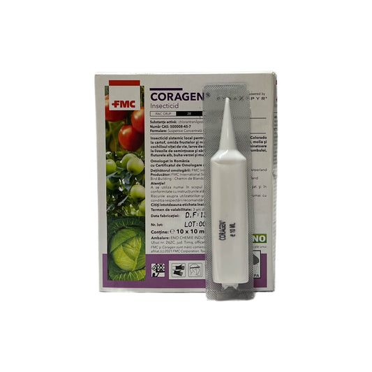 Insecticid CORAGEN – 10 ML, Contact, FMC, Legume, Pomi fructiferi, Vita-de-vie, Porumb