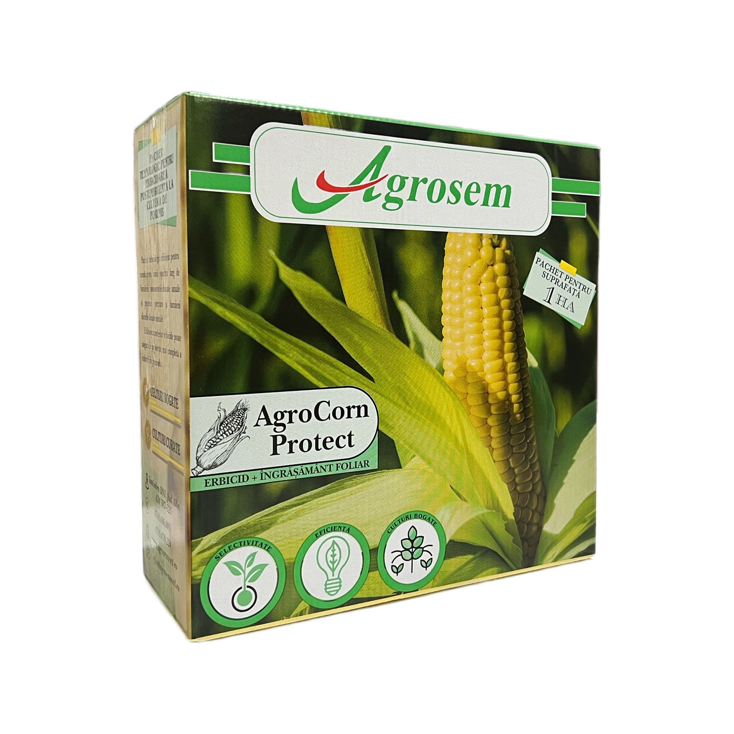 Pachet Tratament Complet AGROCORNPROTECT Porumb - 1 HA, Agrosem, Buruieni monocotiledonate, dicotiledonate