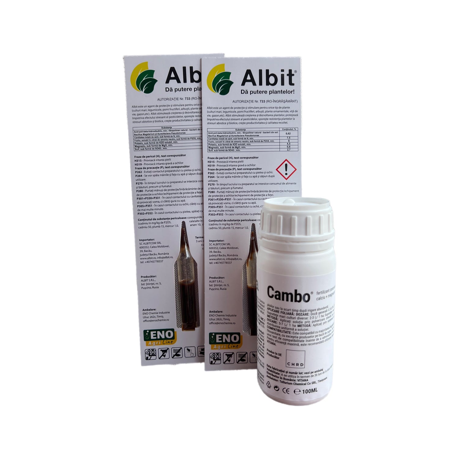 Pachet Biostimulator ALBIT + Fertilizant Concentrat CAMBO - 20 L apa, Vitana, Legume, Vita-de-Vie, Dezvoltarea plantelor si legarea fructelor