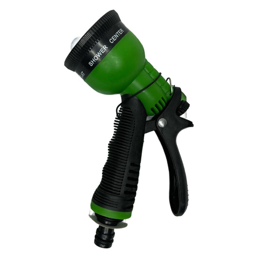 Pistol de stropit 8 functii reglabile (8 tipuri de jet), culoare verde, maner ergonomic