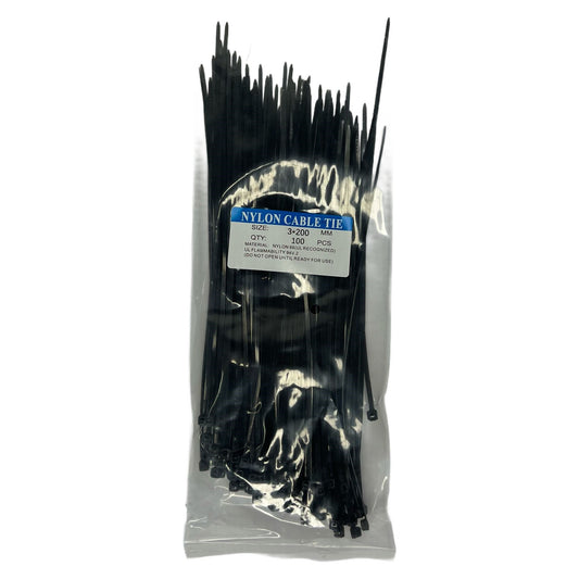 Set Coliere Plastic 3 x 200 mm – 100 Bucati