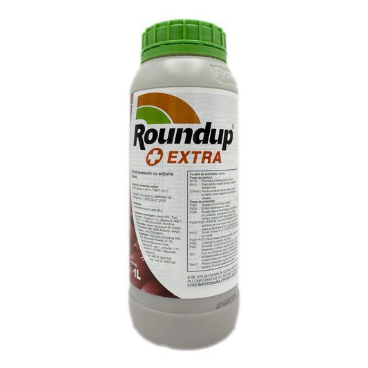Erbicid Total ROUNDUP EXTRA - 1L, Bayer, Monocotiledonate, Dicotiledonate, Anuale si Perene