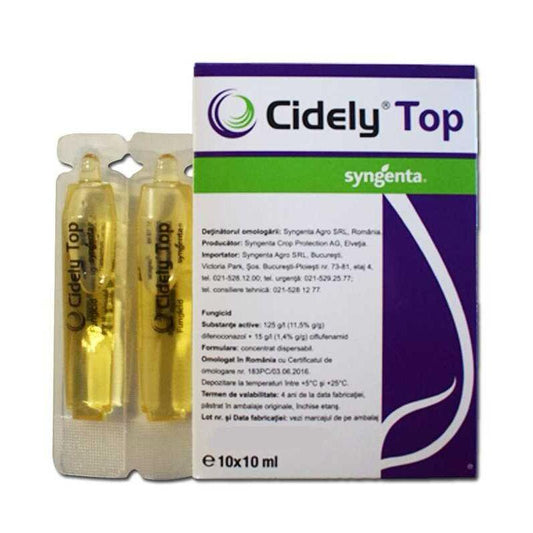 Fungicid CIDELY TOP - 10 ML, Syngenta, Sistemic, Legume, Capsuni, Boli: Alternarioza, Fainare, Patare