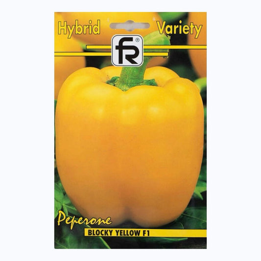 Seminte ardei galben BLOCKY YELLOW F1 (Hibrid), Furia Seed