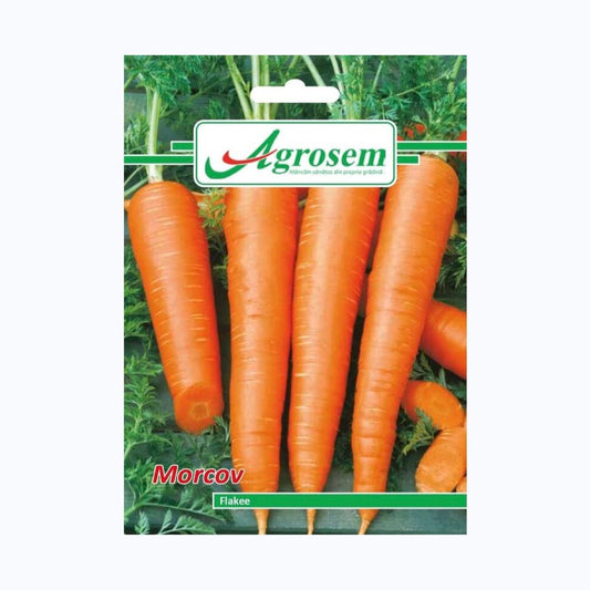 Seminte Morcov FLAKEE, AGROSEM - 5 GR, Rădăcini Mari, Dulci și Portocalii
