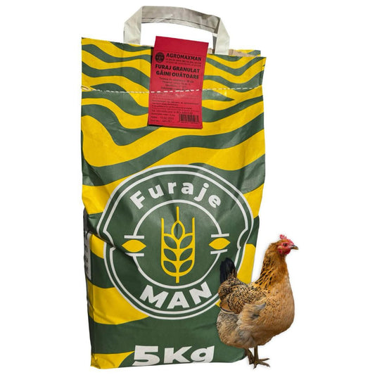 Furaj Granulat Gaini Ouatoare - 5 KG, 10 KG, Furaje Man