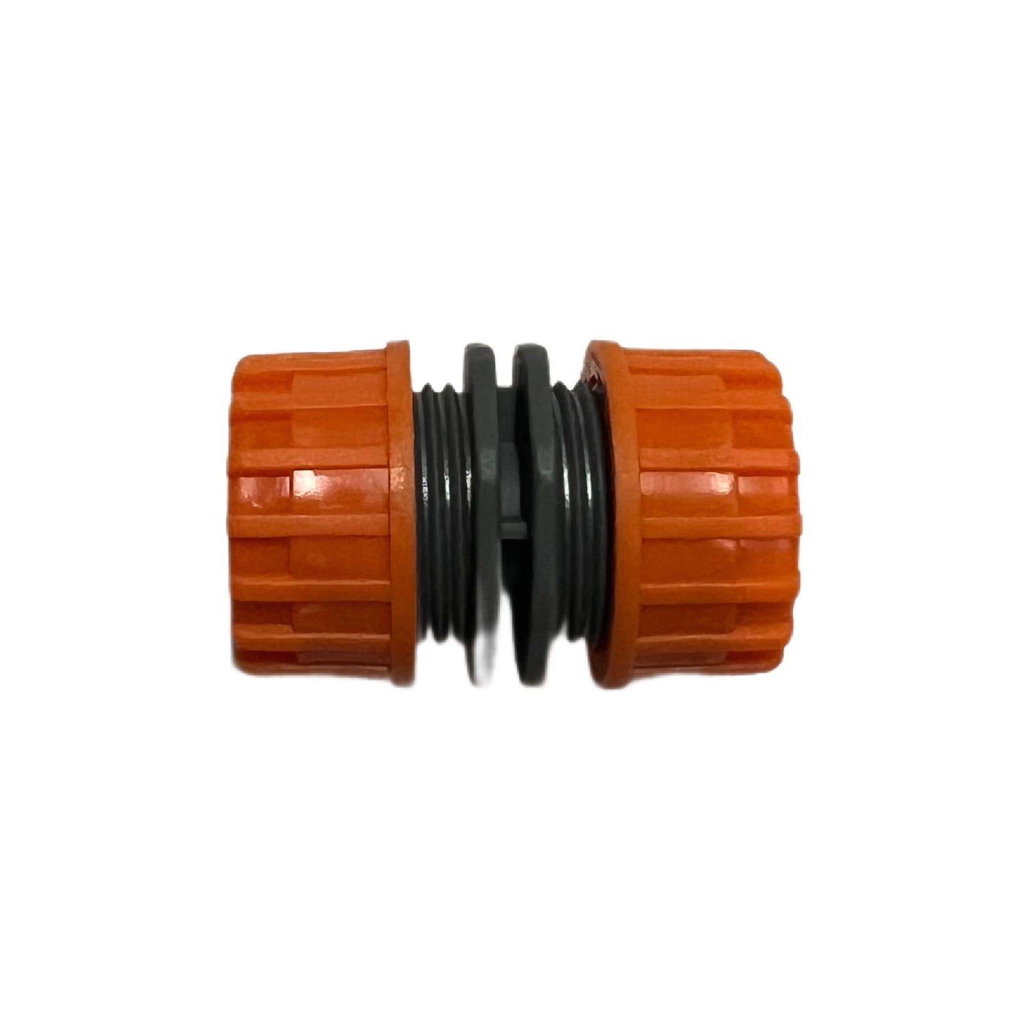 Conector imbinare 2 furtunuri 1/2 - 1/2 inch, plastic, portocaliu