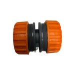 Conector imbinare 2 furtunuri 1 - 1 inch, plastic, portocaliu