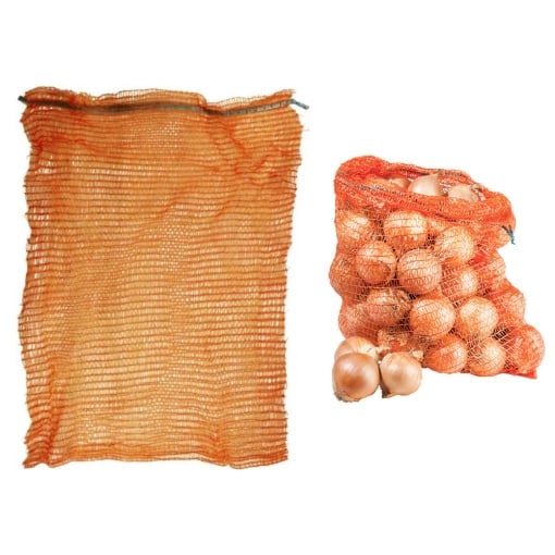 Saci plasa Raschel 20 KG, 51x61 CM, portocalii - SET 10 bucati, Legume: cartofi, ceapa, morcovi, varza, Fructe.