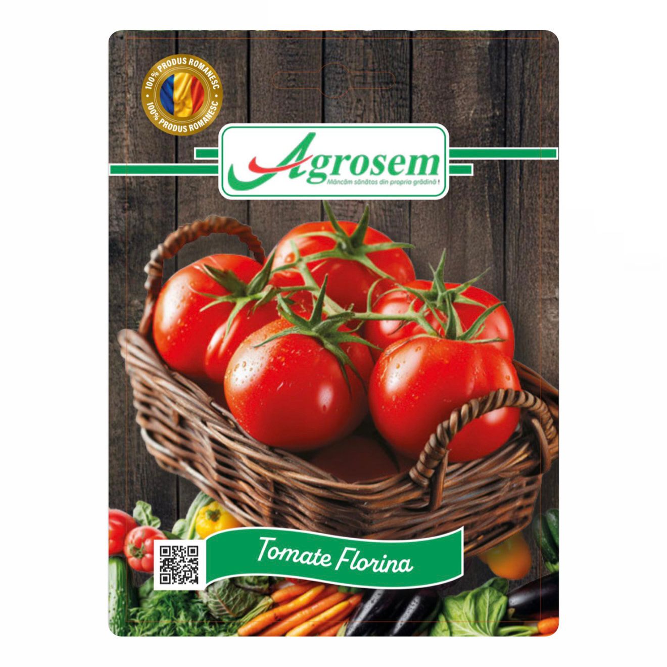 Seminte Romanesti TOMATE FLORINA, AGROSEM - Soi Romanesc Traditional, Semi-Timpuriu