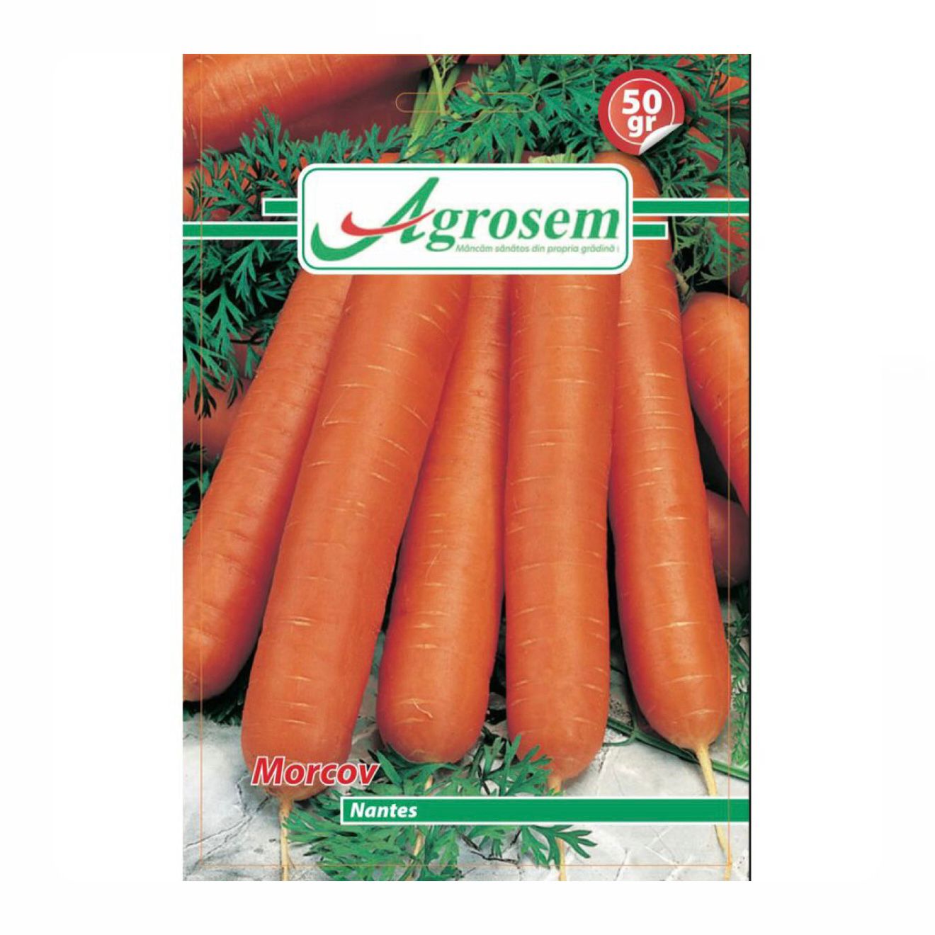 Seminte Morcov NANTES, Agrosem - 50 GR