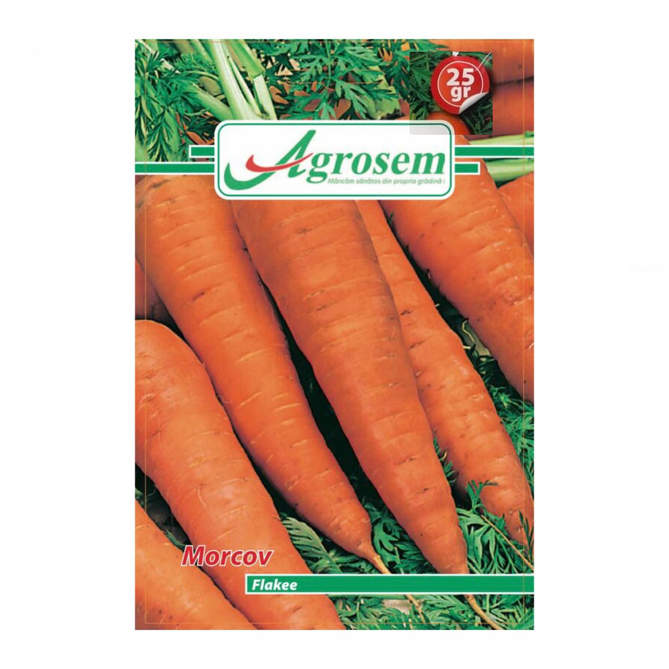 Seminte Morcov FLAKEE, Agrosem - 25 GR