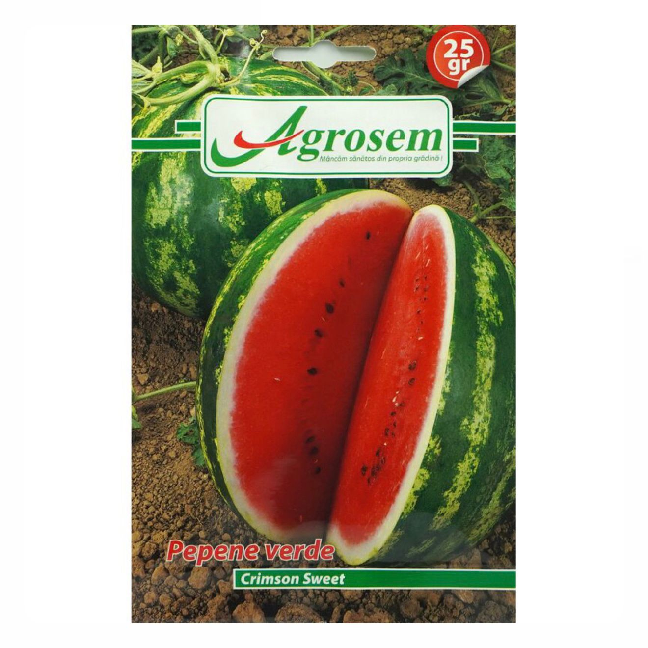 Seminte Pepene Verde CRIMSON SWEET, Agrosem – 25 GR