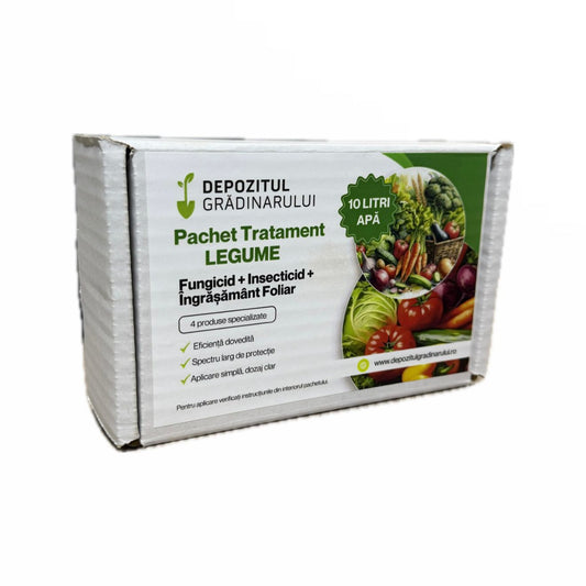 Pachet Tratament LEGUME, Depozitul Gradinarului - 10 L Apa, Fungicid, Insecticid, Ingrasamant Foliar, Adjuvant