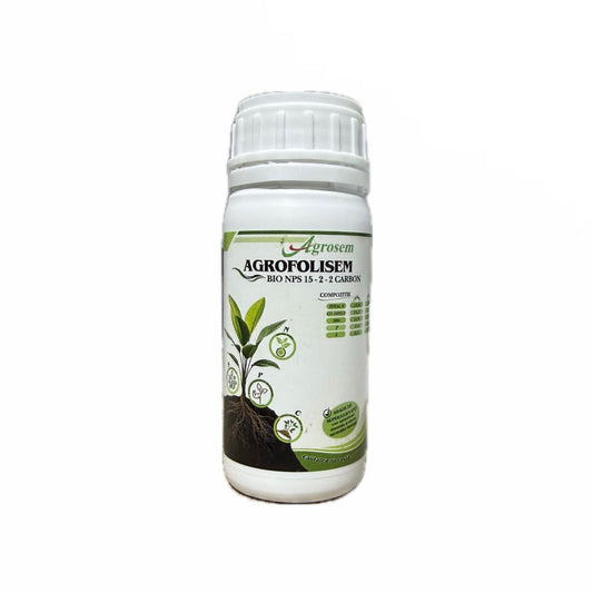 Ingrasamant Foliar AGROFOLISEM - 100 ML, Agrosem, BIO NPS 15-2-2 Carbon, Legume, Cereale, Pomi Fructiferi, Vita-de-Vie, Gazon, Tuia