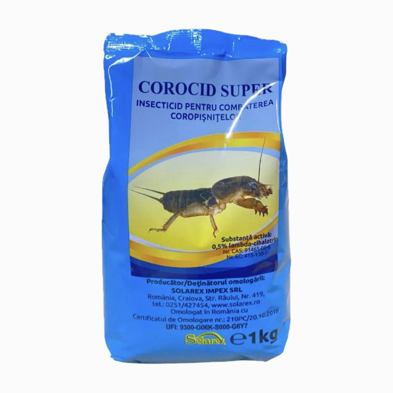 Insecticid COROCID SUPER - 1 KG, Solarex, Contact, Combaterea coropisnitelor, Granule albastre