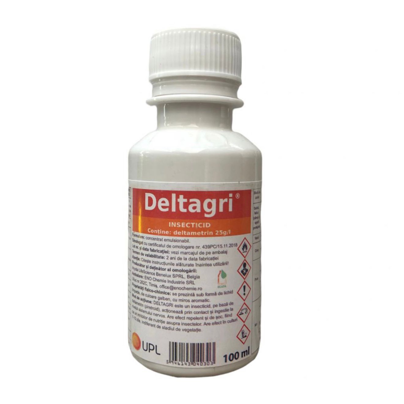 Insecticid DELTAGRI - 100 ML, ENO, Contact, Gandacul din Colorado, Musculita Alba, Afide