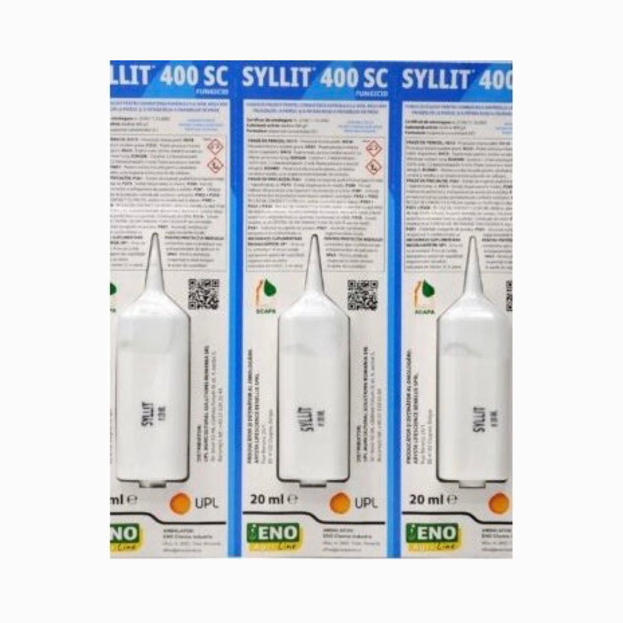 Fungicid SYLLIT 400 SC - 20 ML, UPL, Sistemic, Mar, Piersic, Prun, Boli: Rapan, Basicarea Frunzelor, Patarea Rosie a Frunzelor de Prun