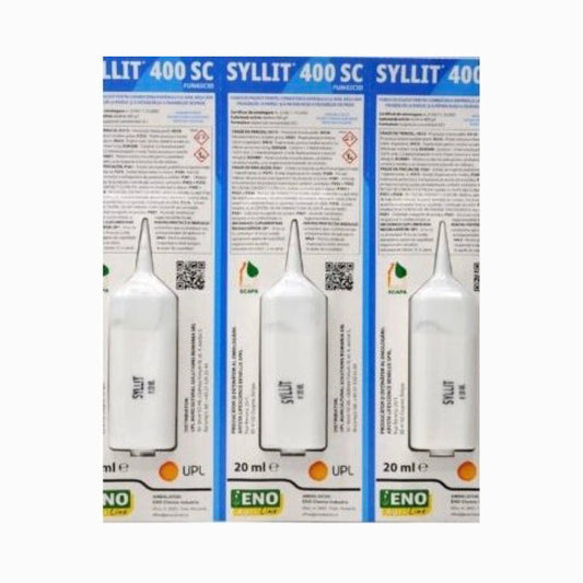 Fungicid SYLLIT 400 SC - 20 ML, UPL, Sistemic, Mar, Piersic, Prun, Boli: Rapan, Basicarea Frunzelor, Patarea Rosie a Frunzelor de Prun