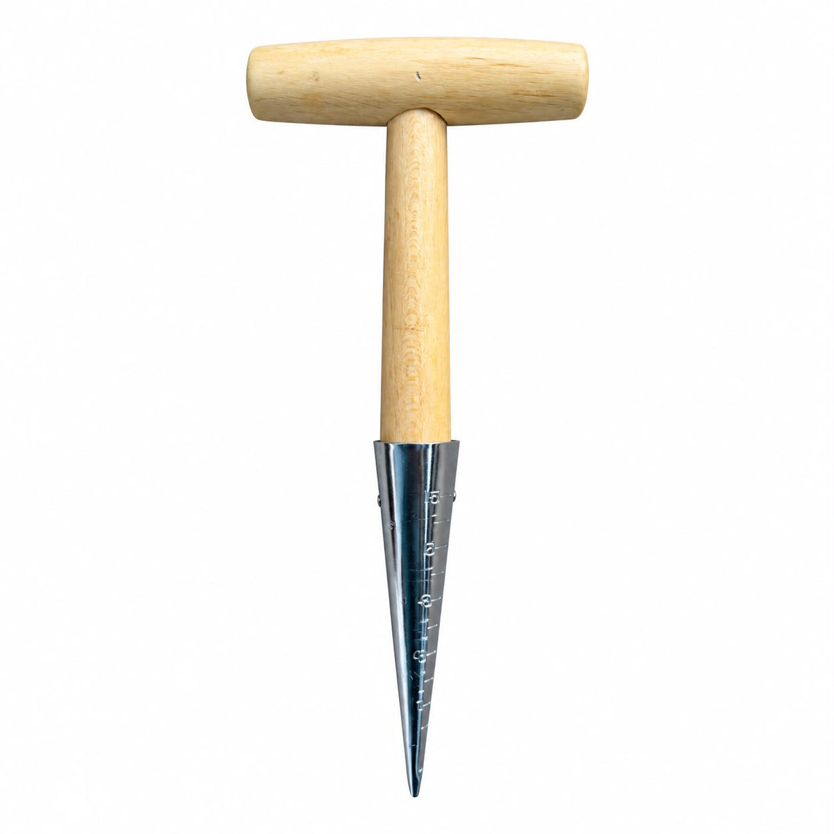 Plantator Conic, Maner din Lemn, 29 CM - Rasaduri, Bulbi, Seminte