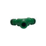 Conector furtun 1/2 pentru irigatii cu 3 cai, verde
