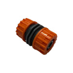 Conector imbinare 2 furtunuri 1/2 - 1/2 inch, plastic, portocaliu