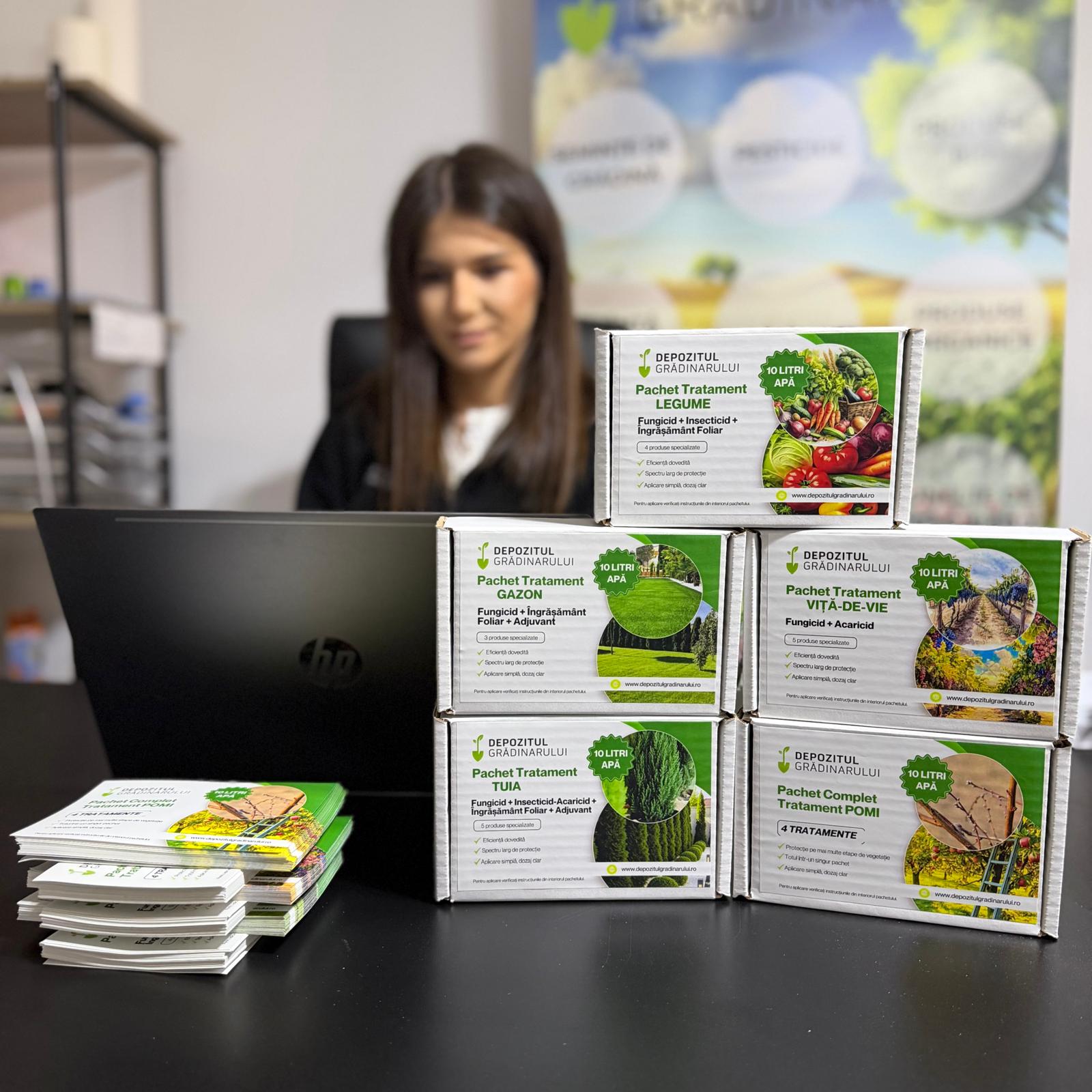 Pachet Tratament TUIA, Depozitul Gradinarului - 10 L Apa, Fungicide, Insecto-Acaricid, Ingrasamant Foliar, Adjuvant