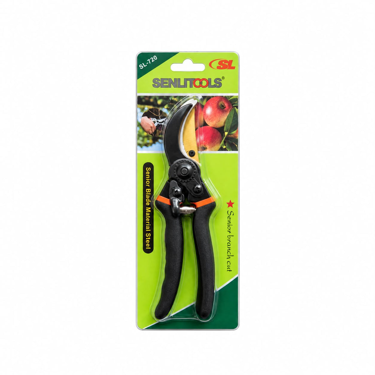 Foarfeca de Gradina Profesionala cu Blocator SL-720, Maner Ergonomic Antiderapant