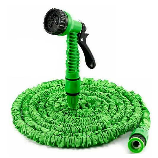 Furtun extensibil de gradina 150FT - 45M + Pistol cu 7 functii de udare si accesorii.