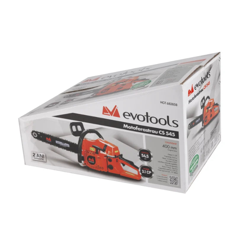 Motoferăstrău CS 545 3.1 CP – Drujbă EvoTools, Lamă 400 mm, Capacitate 54.5 cc