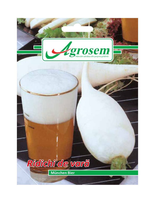 Seminte Ridichi de Vara MÜNCHEN BIER, AGROSEM - 6 GR, Soi Semi-Tardiv & Crocant